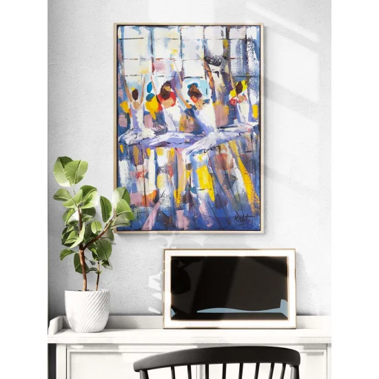 Işığın Bedeni Balerinler Yağlı Boya Tablosu