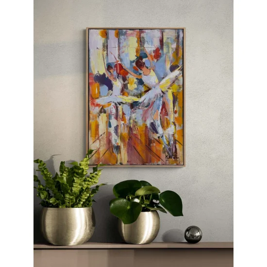 Ayışığında Balerinler Yağlı Boya Tablosu