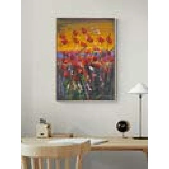 Red Breath of the Poppy Oil Painting