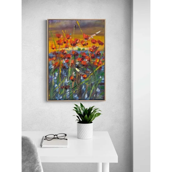 Whispers of the Poppies Oil Painting