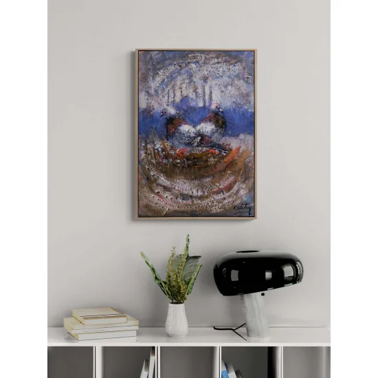 Boğazda Güvercinlerin Dansı Yağlı Boya Tablosu