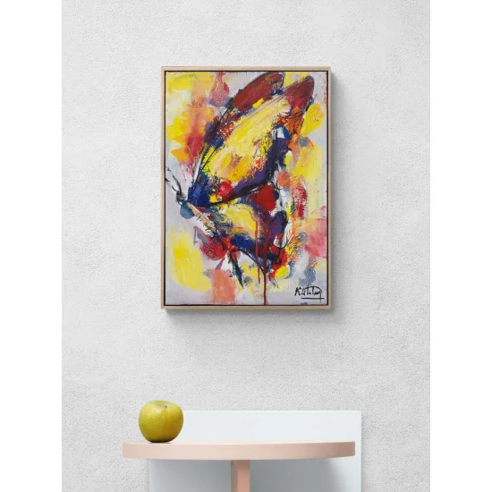 Renklerin Kanatları Yağlı Boya Tablosu