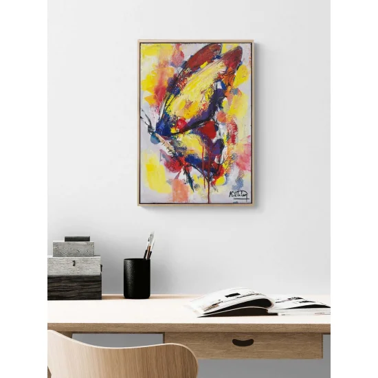 Renklerin Kanatları Yağlı Boya Tablosu