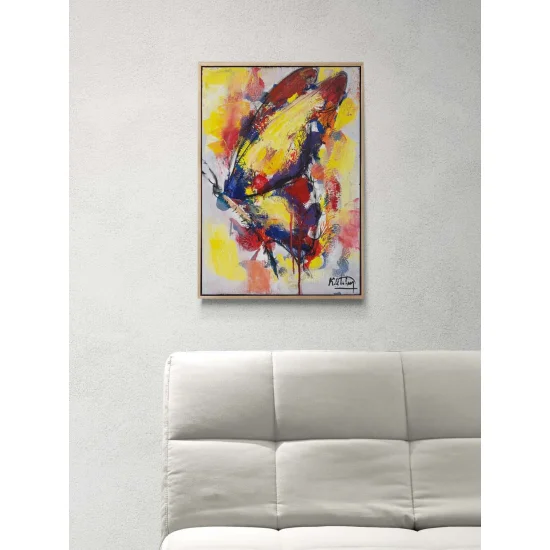 Renklerin Kanatları Yağlı Boya Tablosu