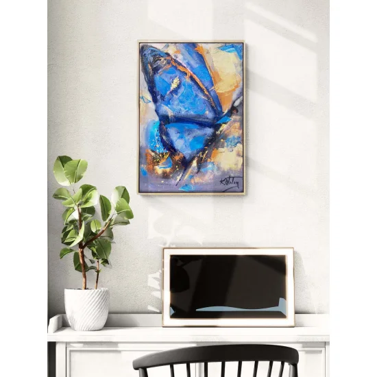 Uçuşun İzinde Yağlı Boya Tablosu