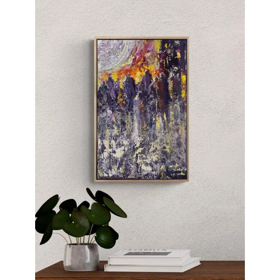 Kalabalıklarda Arayış Yağlı Boya Tablosu