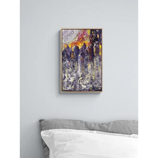 Kalabalıklarda Arayış Yağlı Boya Tablosu