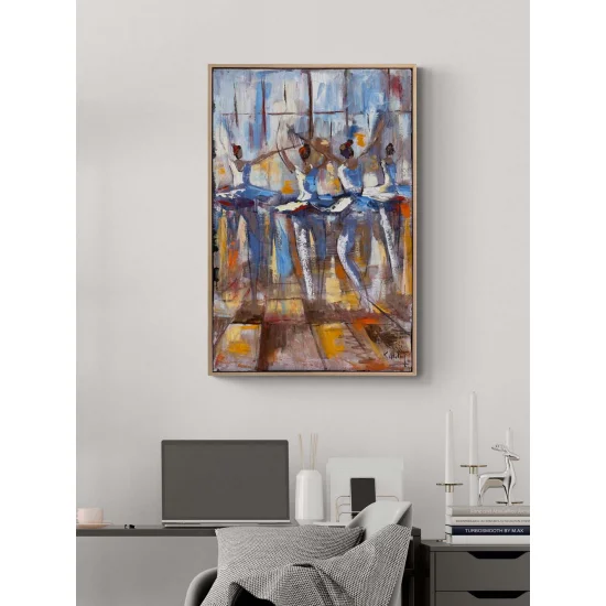 Balerinin İzinde Yağlı Boya Tablosu