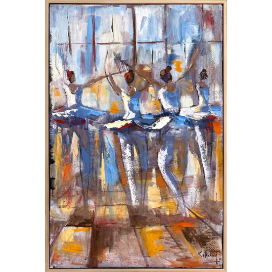 Balerinin İzinde Yağlı Boya Tablosu