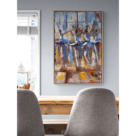 Balerinin İzinde Yağlı Boya Tablosu