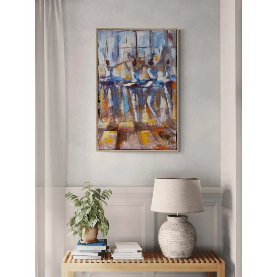 Balerinin İzinde Yağlı Boya Tablosu