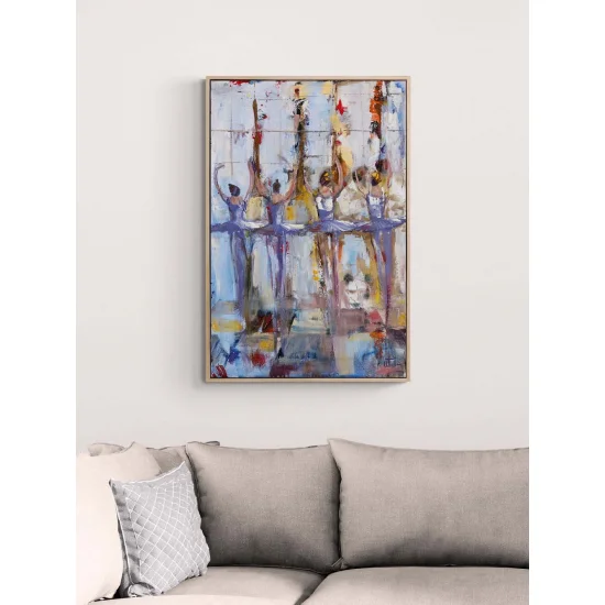 Ayışığı Balerinler Yağlı Boya Tablosu