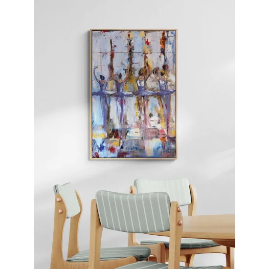 Ayışığı Balerinler Yağlı Boya Tablosu