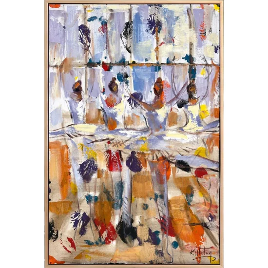 Sonsuzlukta Balerinler Yağlı Boya Tablosu