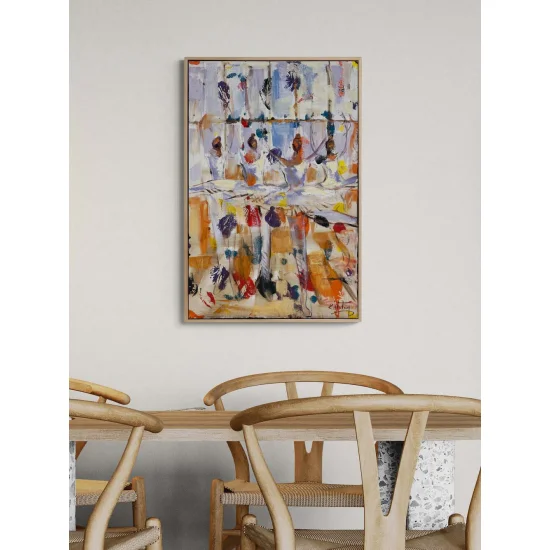 Sonsuzlukta Balerinler Yağlı Boya Tablosu