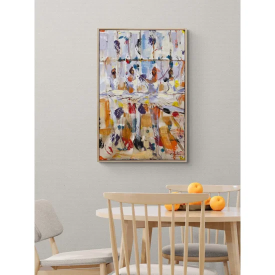 Sonsuzlukta Balerinler Yağlı Boya Tablosu