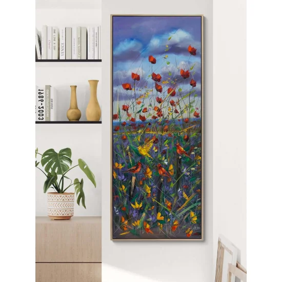 Gelincik Şarkısı Yağlı Boya Tablosu