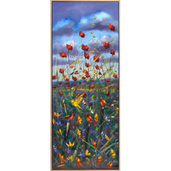 Gelincik Şarkısı Yağlı Boya Tablosu