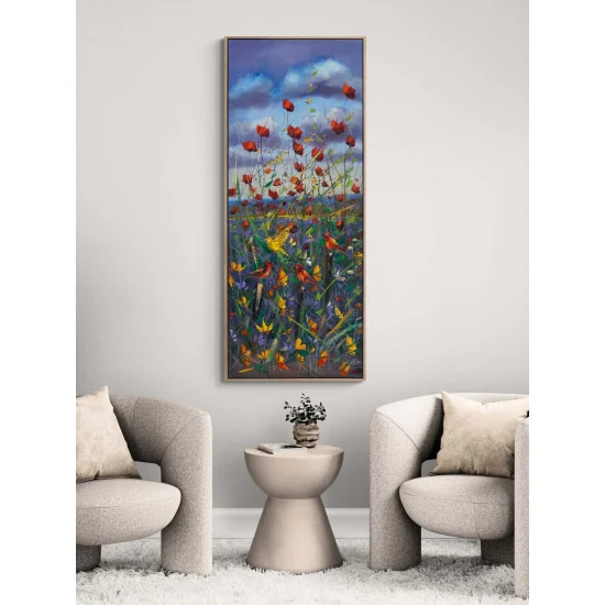 Gelincik Şarkısı Yağlı Boya Tablosu