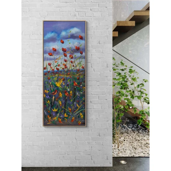 Gelincik Şarkısı Yağlı Boya Tablosu