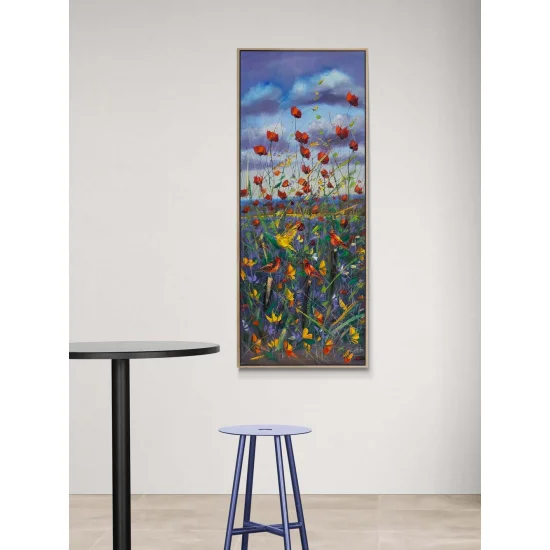 Gelincik Şarkısı Yağlı Boya Tablosu