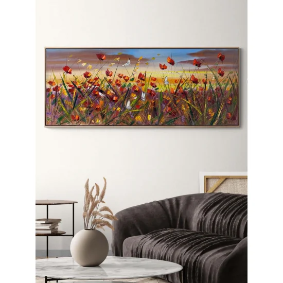 Rüzgarın Çiçekleri Yağlı Boya Tablosu