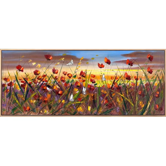 Rüzgarın Çiçekleri Yağlı Boya Tablosu