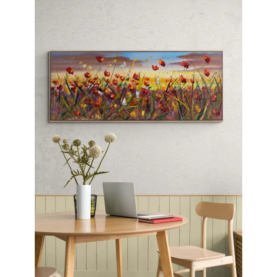 Rüzgarın Çiçekleri Yağlı Boya Tablosu