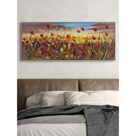 Rüzgarın Çiçekleri Yağlı Boya Tablosu