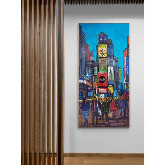 Times Meydanı Parıltısı Yağlı Boya Tablosu