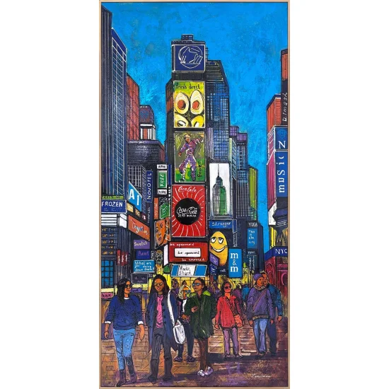 Times Meydanı Parıltısı Yağlı Boya Tablosu