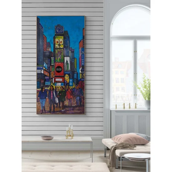 Times Meydanı Parıltısı Yağlı Boya Tablosu