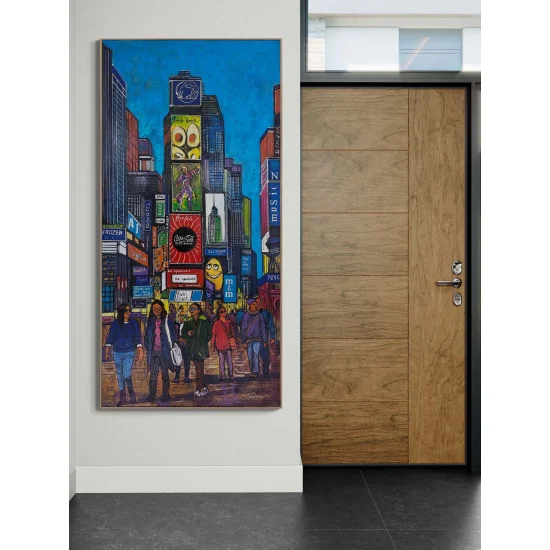 Times Meydanı Parıltısı Yağlı Boya Tablosu