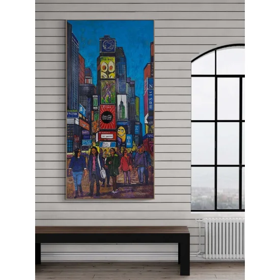 Times Meydanı Parıltısı Yağlı Boya Tablosu