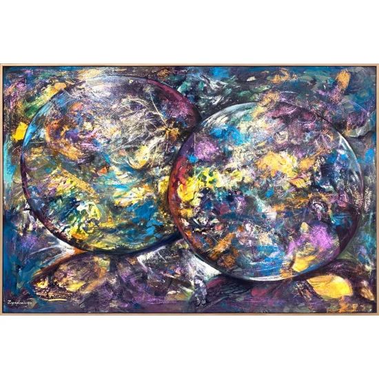 Işığın Dansı Yağlı Boya Tablosu