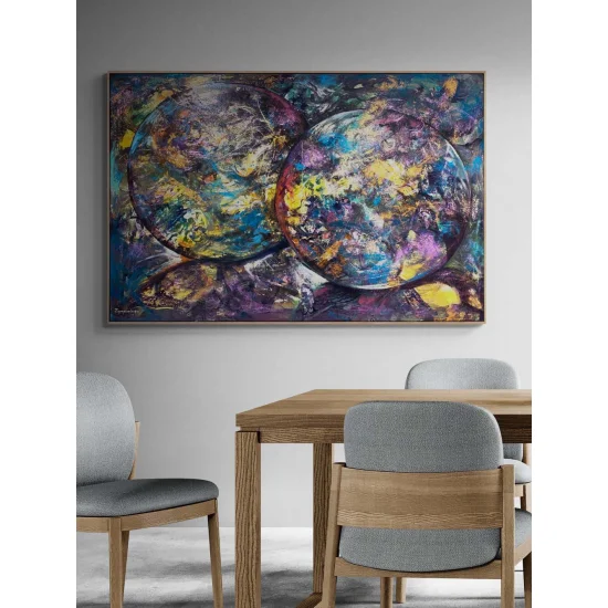 Işığın Dansı Yağlı Boya Tablosu