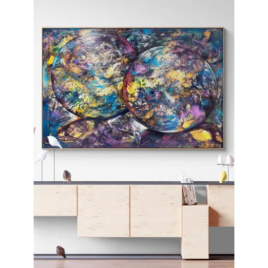 Işığın Dansı Yağlı Boya Tablosu