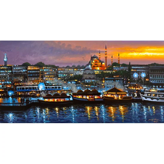 Reflections of Sunset Oil Painting