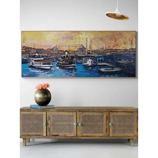 Golden Evening of Istanbul Oil Painting
