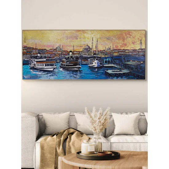Golden Evening of Istanbul Oil Painting