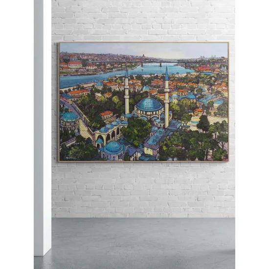 Haliç’e Bakan Zaman Yağlı Boya Tablosu