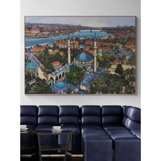 Haliç’e Bakan Zaman Yağlı Boya Tablosu