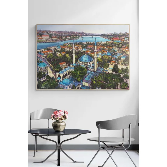 Haliç’e Bakan Zaman Yağlı Boya Tablosu