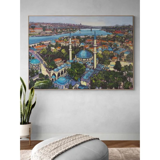 Haliç’e Bakan Zaman Yağlı Boya Tablosu