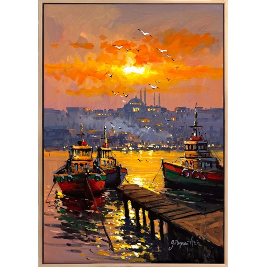 Bosphorus Toward the Horizon Oil Painting