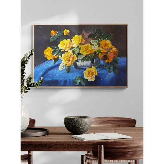 Scent of Yellow Roses Oil Painting