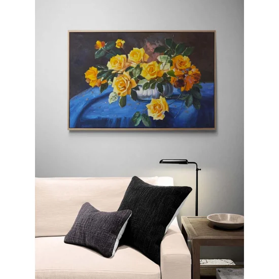 Scent of Yellow Roses Oil Painting