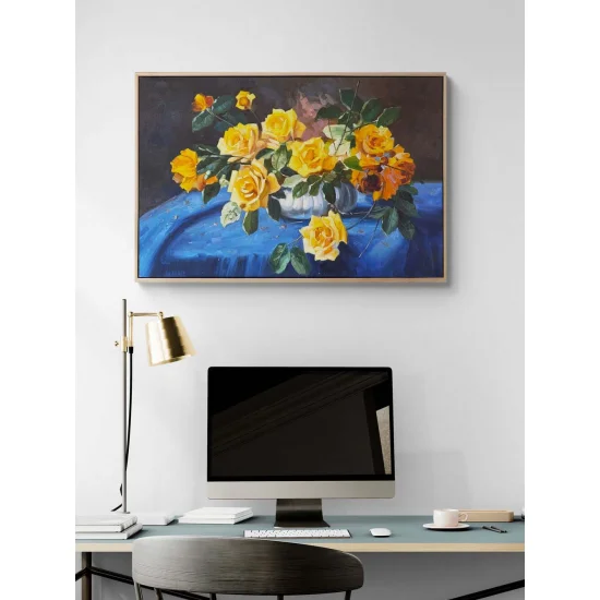 Scent of Yellow Roses Oil Painting