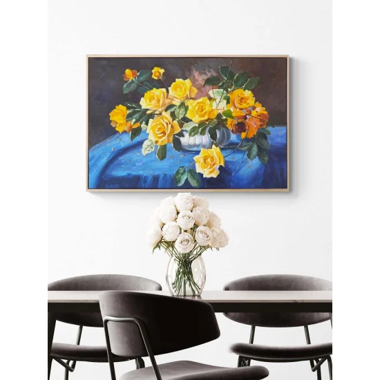 Scent of Yellow Roses Oil Painting