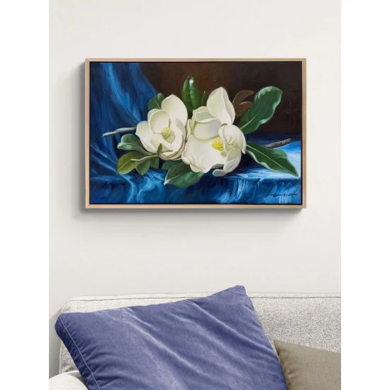 Delicate Magnolia Oil Painting